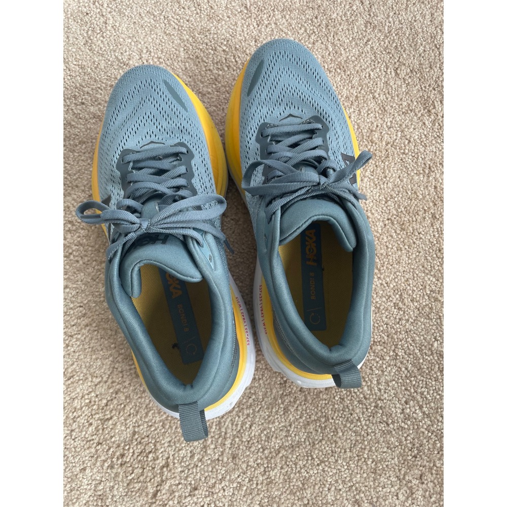 Hoka Bondi 8 Mens Running Shoes Goblin Blue Mountain Spring 1123202 GBMN 8.5D